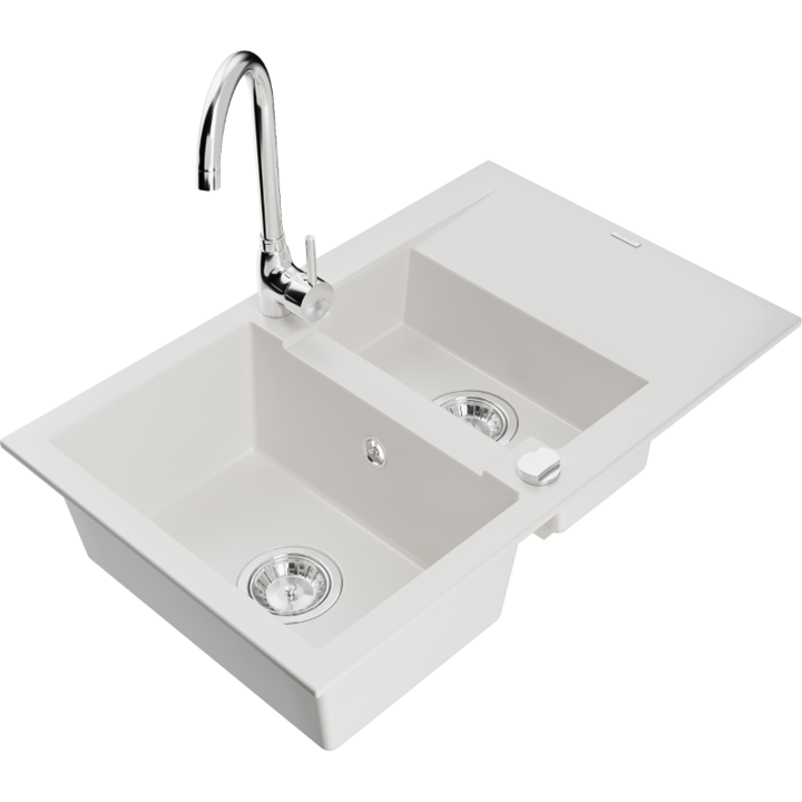 Chiuveta din granit cu baterie, Mexen, 6222, Granit, 737 mm x 167 mm