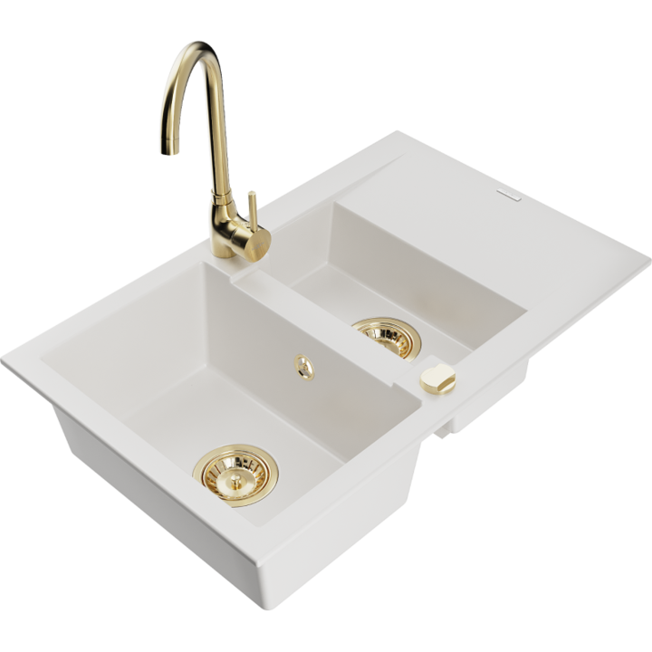 Chiuveta din granit cu baterie, Mexen, 6224, Granit, 737 mm x 167 mm