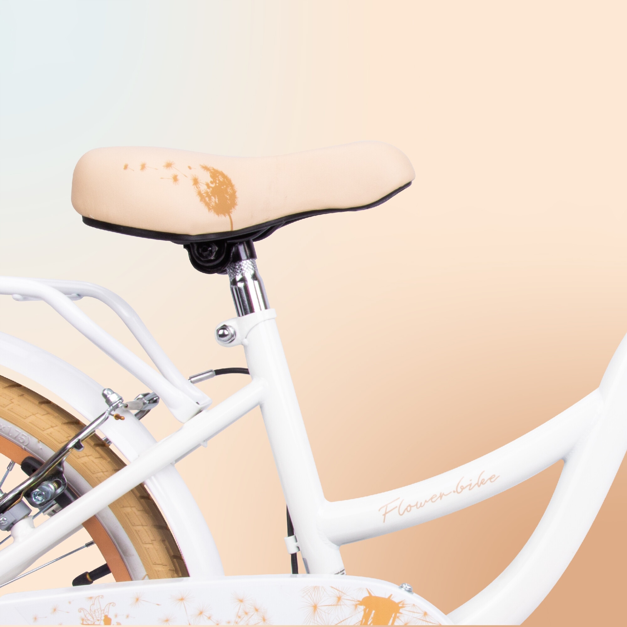 Bicicleta pentru fetite, Flower Bike, 20 inch, 6 viteze Shimano
