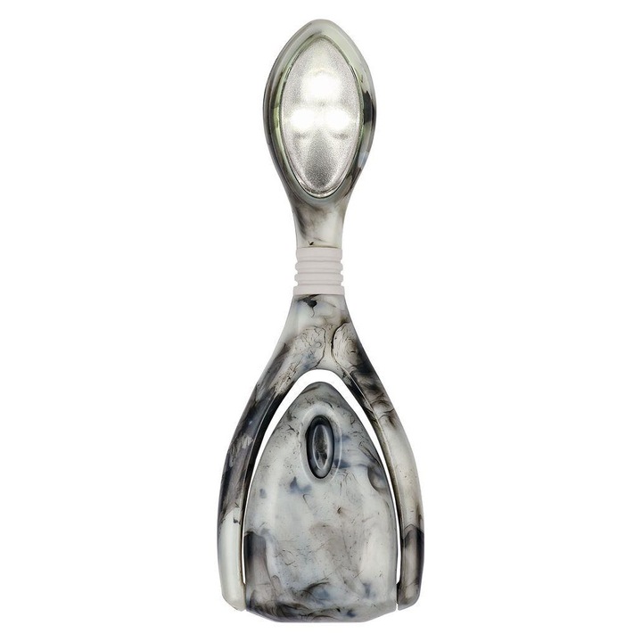 Lampa de citit LED Moses Plus, flexibil 360°, clip stabil, gri marmura