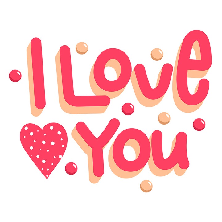 Sticker Romantica cu Textul In Engleza Love Has No Limit, Alege Fericirea, Dragobete, Sfantul Valentin, Multicolor cu Margini Albe, PVC Vinyl 40 cm