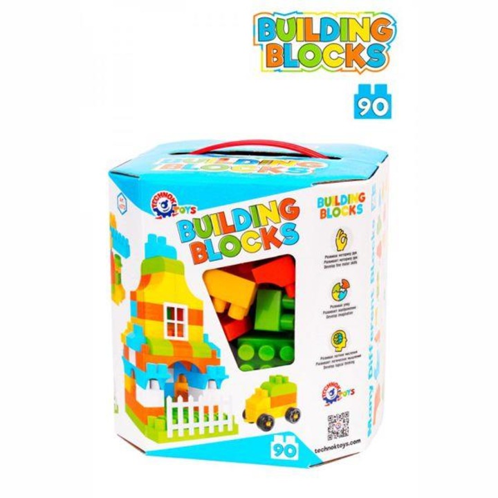 Конструктор, Technok Toys, 90 части, многоцветен, 20x18.8x18.8 см