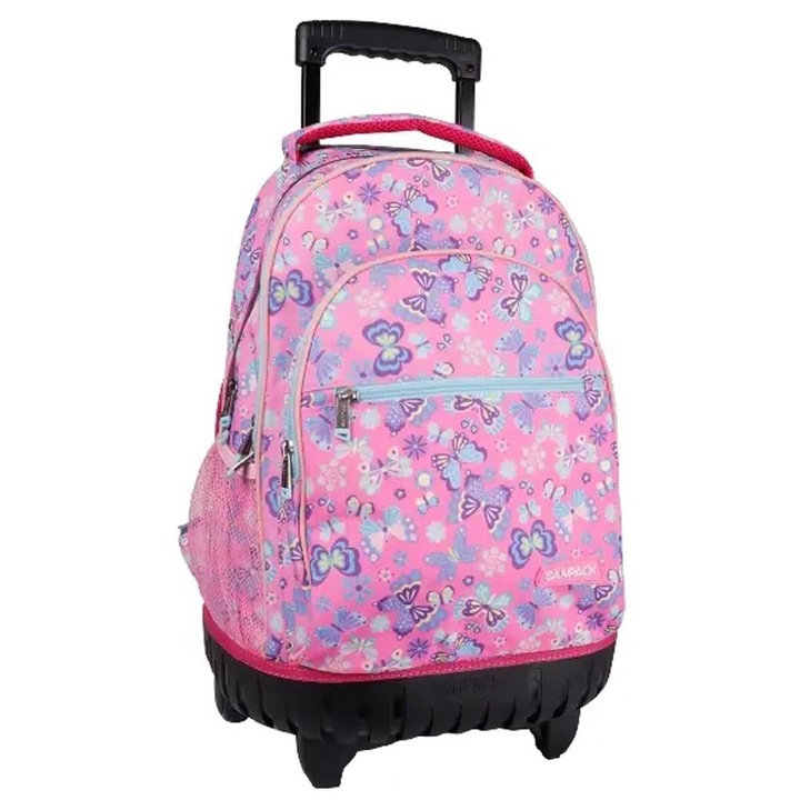 Ghiozdan tip troller SAMPACK MO099-09, poliester, 340x470x200mm