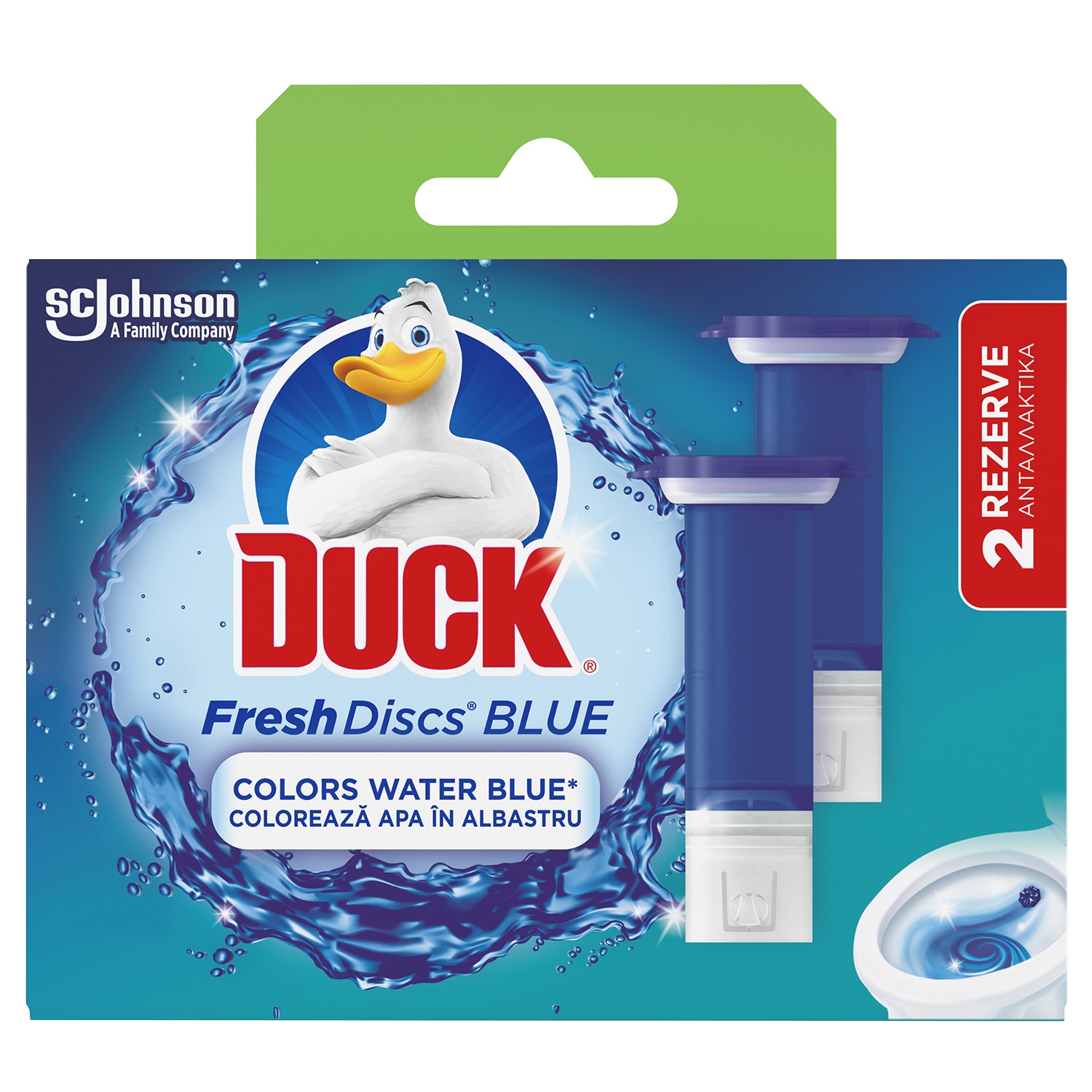 Rezerva odorizant toaleta aparat cu gel Blue Twin, 6 discuri - eMAG.ro