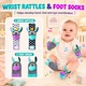 Set 15 Jucarie dentitie bebelusi, Sosete zornaitoare pentru bebelusi, Excelent pentru coordonarea mana-ochi-picior, Teether Chew Toy, Silicone/ABS, MultiColor