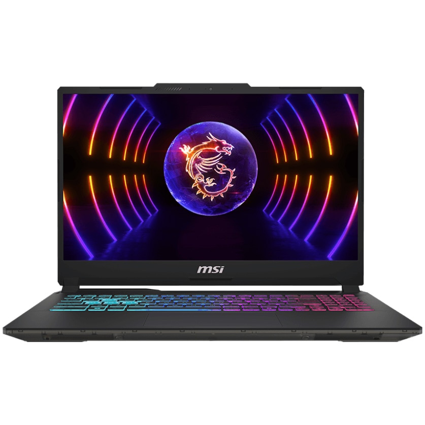 Laptop Gaming MSI Cyborg 15 A13VF cu procesor Intel® Core™ i5-13420H pana la 4.6GHz, 15.6'', IPS, Full HD, 144Hz, 16GB DDR5, 512GB SSD, NVIDIA® GeForce RTX™ 4060 8GB GDDR6, No OS, Translucent Black