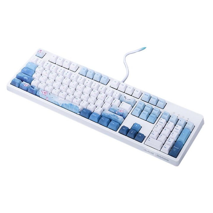 QttvbTna Ink Dragonfly billentyűzet, hőszublimáció, 108 gomb, kék, USB-C