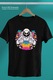 Мъжка тениска с астронавт, космос, череп, кораб,, Черен