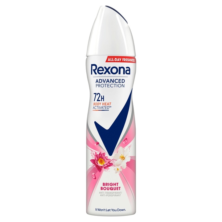 Aerosol antiperspirant Rexona Advanced Protection Bright Bouquet, 150 ml