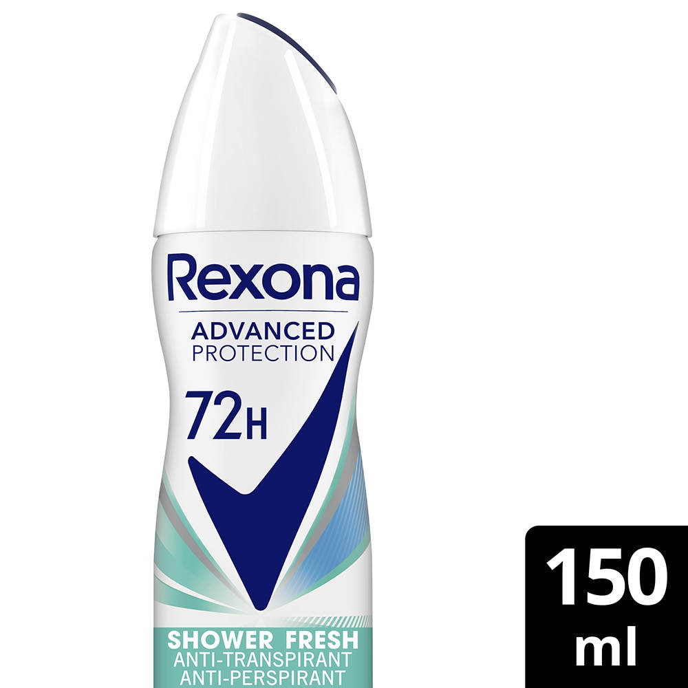 Deodorant Spray Advanced Protection Shower Fresh 72h, Rexona, 150