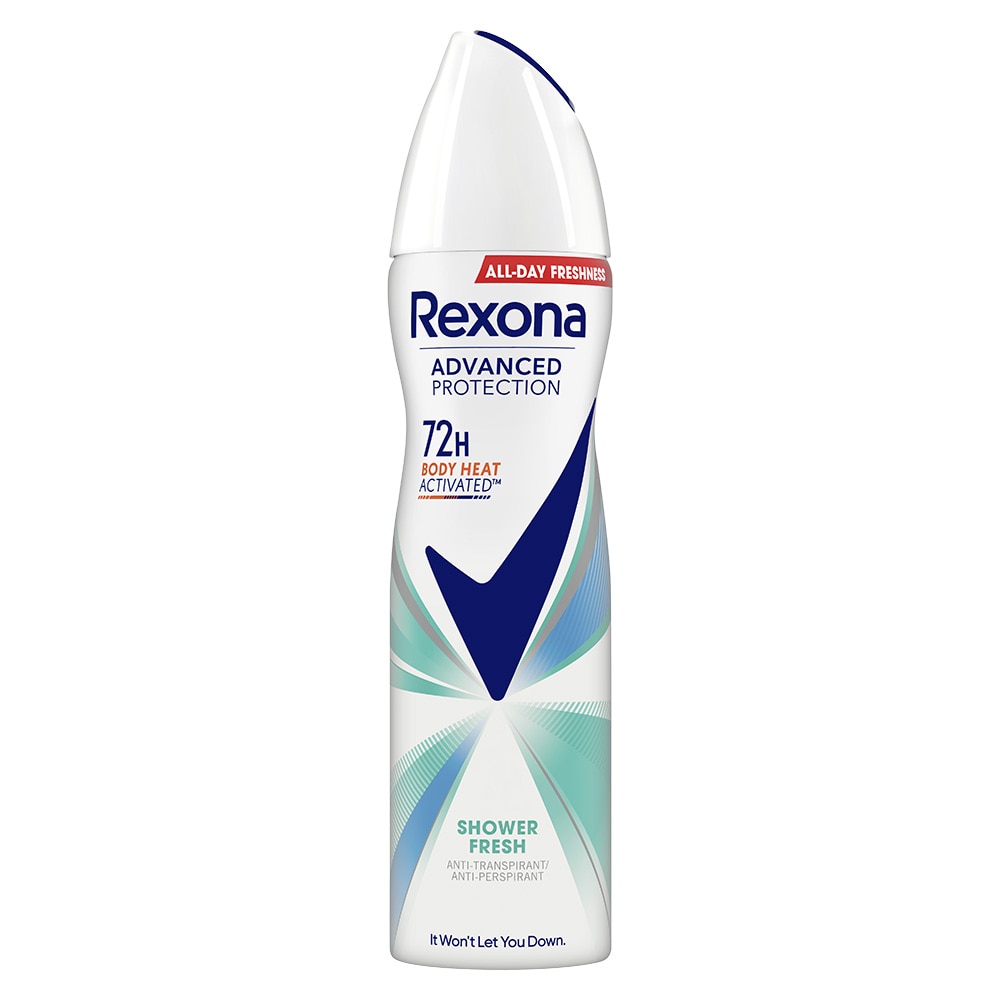 Deodorant Spray Advanced Protection Shower Fresh 72h, Rexona, 150