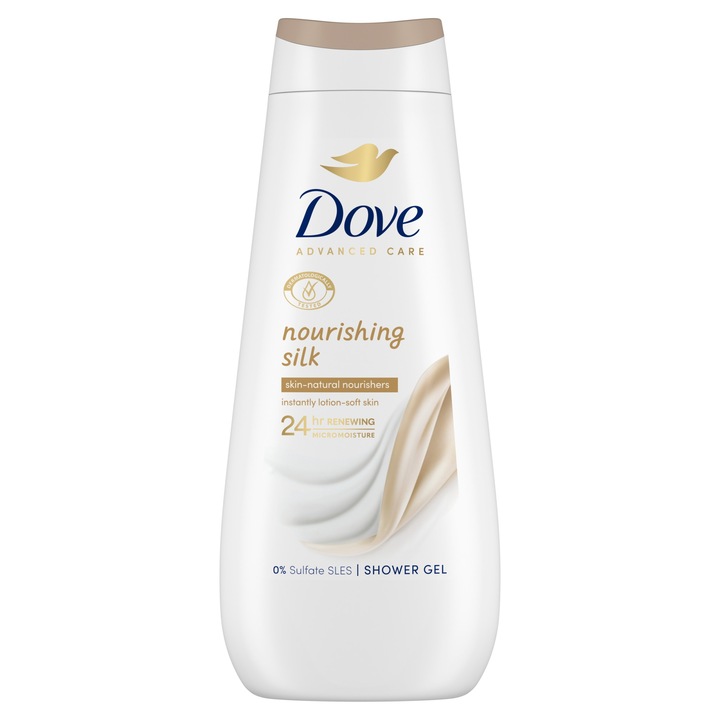 Dove ADV Nourishing Silk krémtusfürdő, 400ml