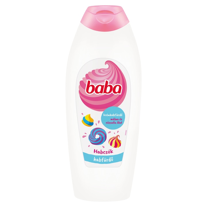 Baba Málna és rózsafa habfürdő, 750ml