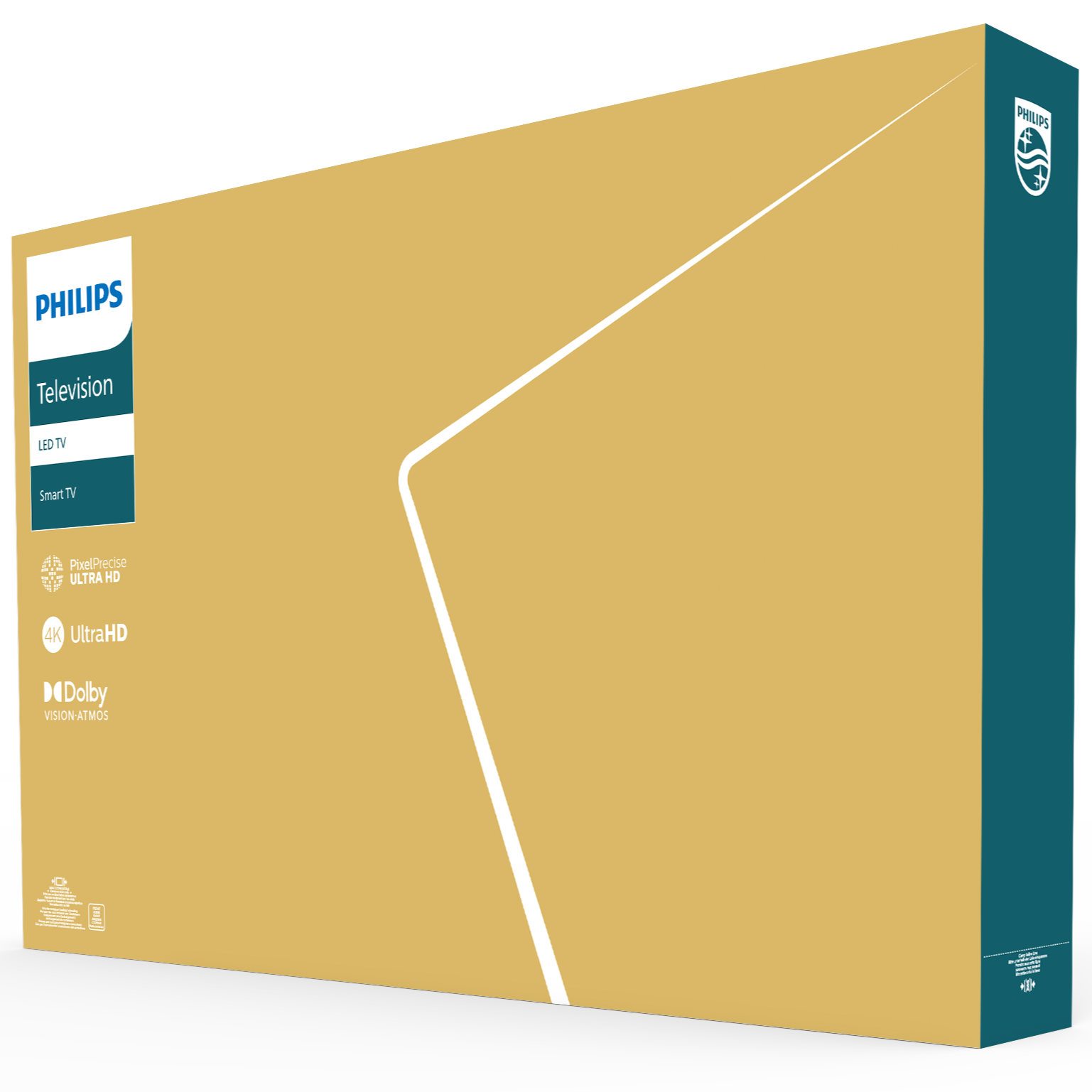 Televizor Philips LED 55PUS7609, 139 cm, Smart TV, 4K Ultra HD, Clasa F (Model 2024)