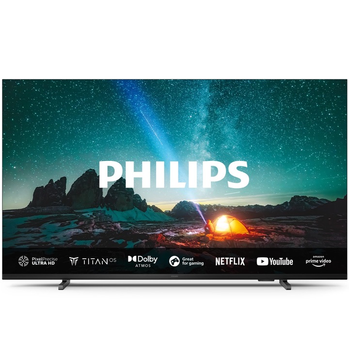 Телевизор Philips LED 43PUS7609, 43" (108 см), Smart TV, 4K Ultra HD, Клас G (Модел 2024)