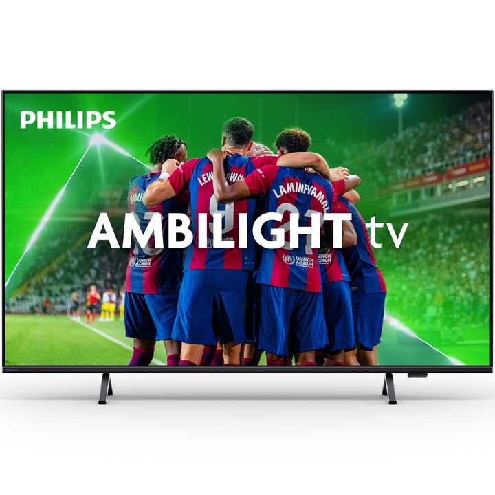 Televizor Philips AMBILIGHT tv LED 55PUS8319, 139 cm, Smart TV, 4K Ultra HD, Clasa G (Model 2024)
