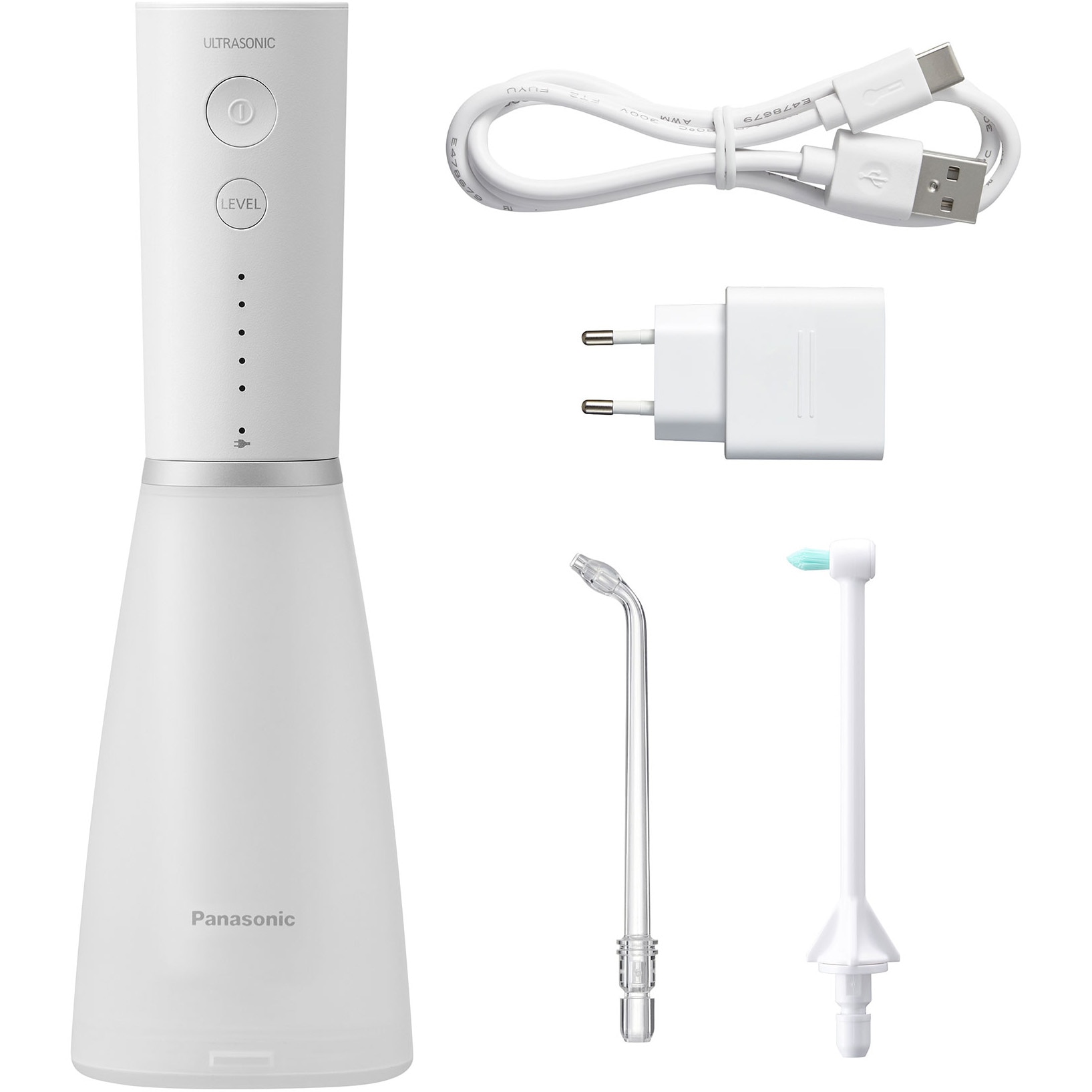 Irigator oral Panasonic Ultrasonic EW-DJ86-W503, 5 trepte de