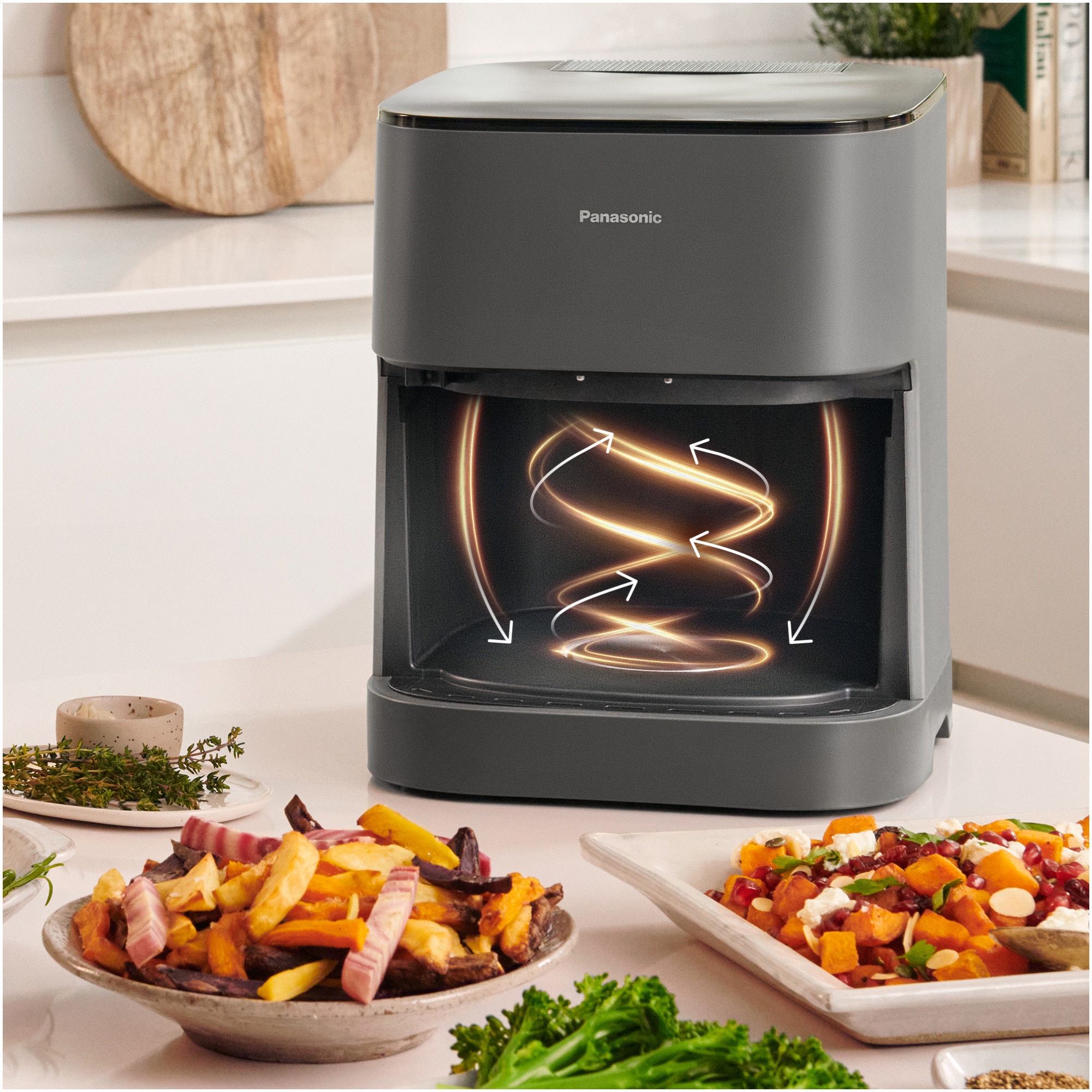 Фритюрник с горещ въздух Panasonic NF-CC500SXE, Функция пара