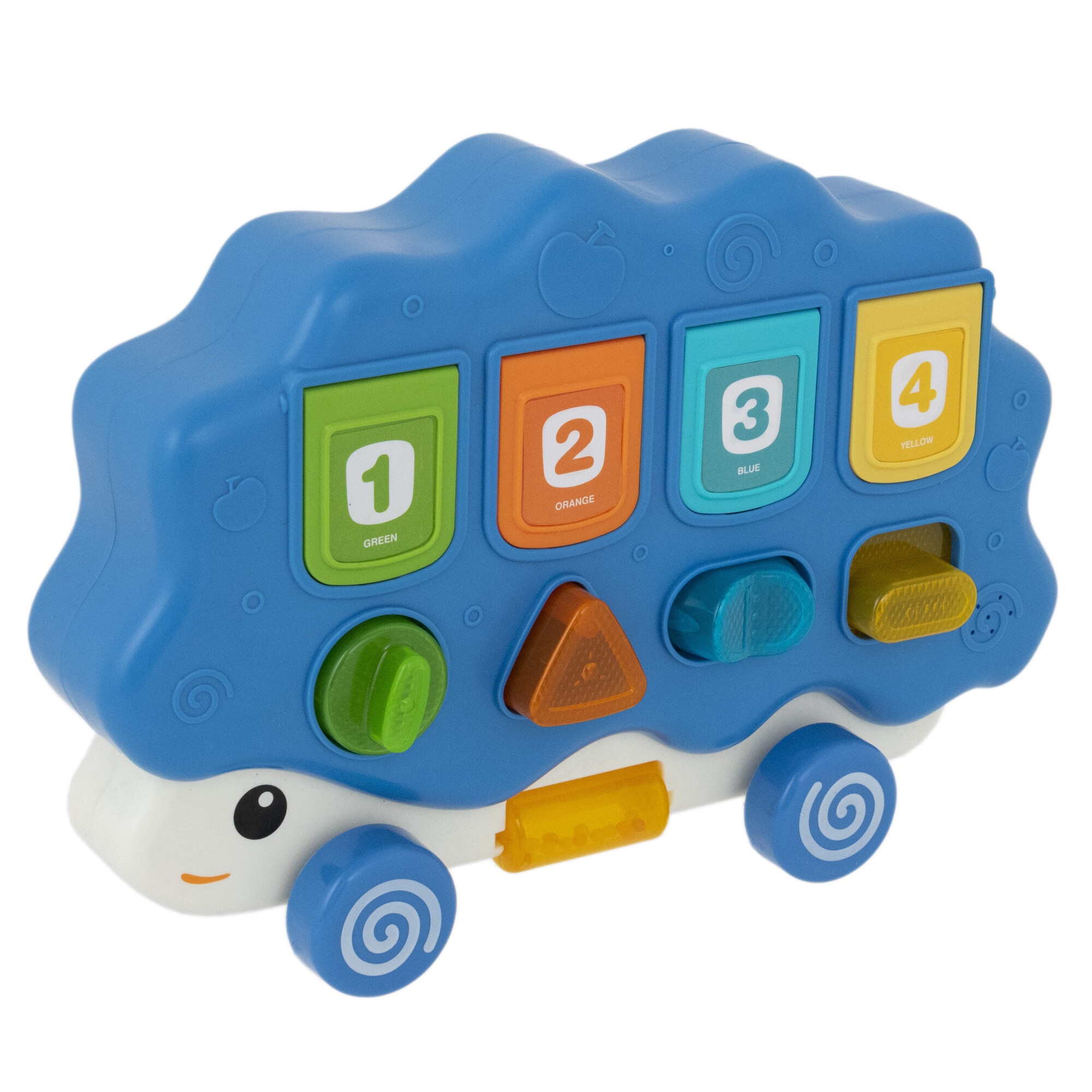 Jucarie interactiva Mappy Pop-Up Joy Arici cu lumini si sunete, albastru