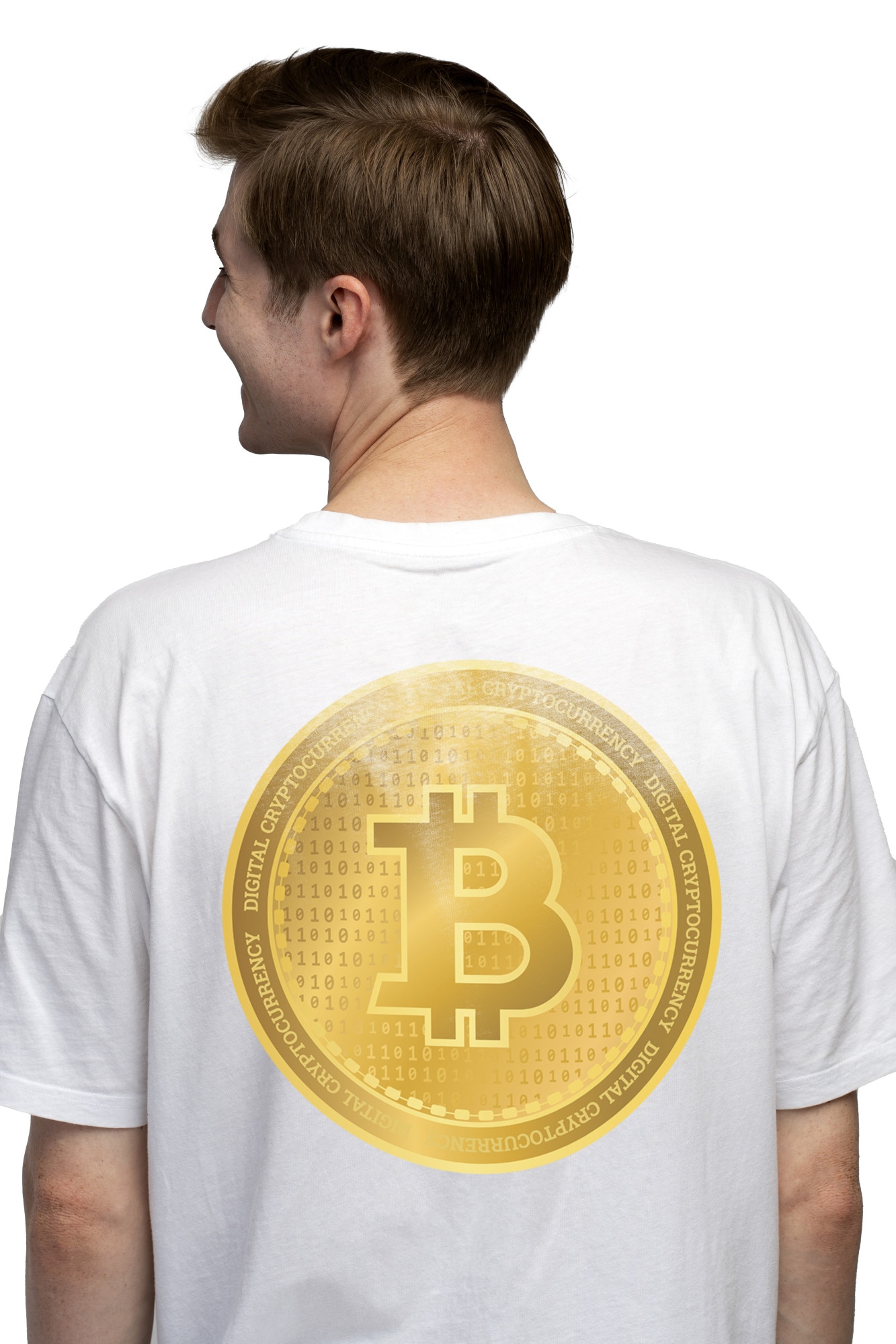Tricou Barbati Cu Simbol Bitcoin, Banut De aur, Monede Virtuale, Iubitorii  De Investitii cu imprimeu pe Spate, 100% Bumbac, Alb, S - eMAG.ro