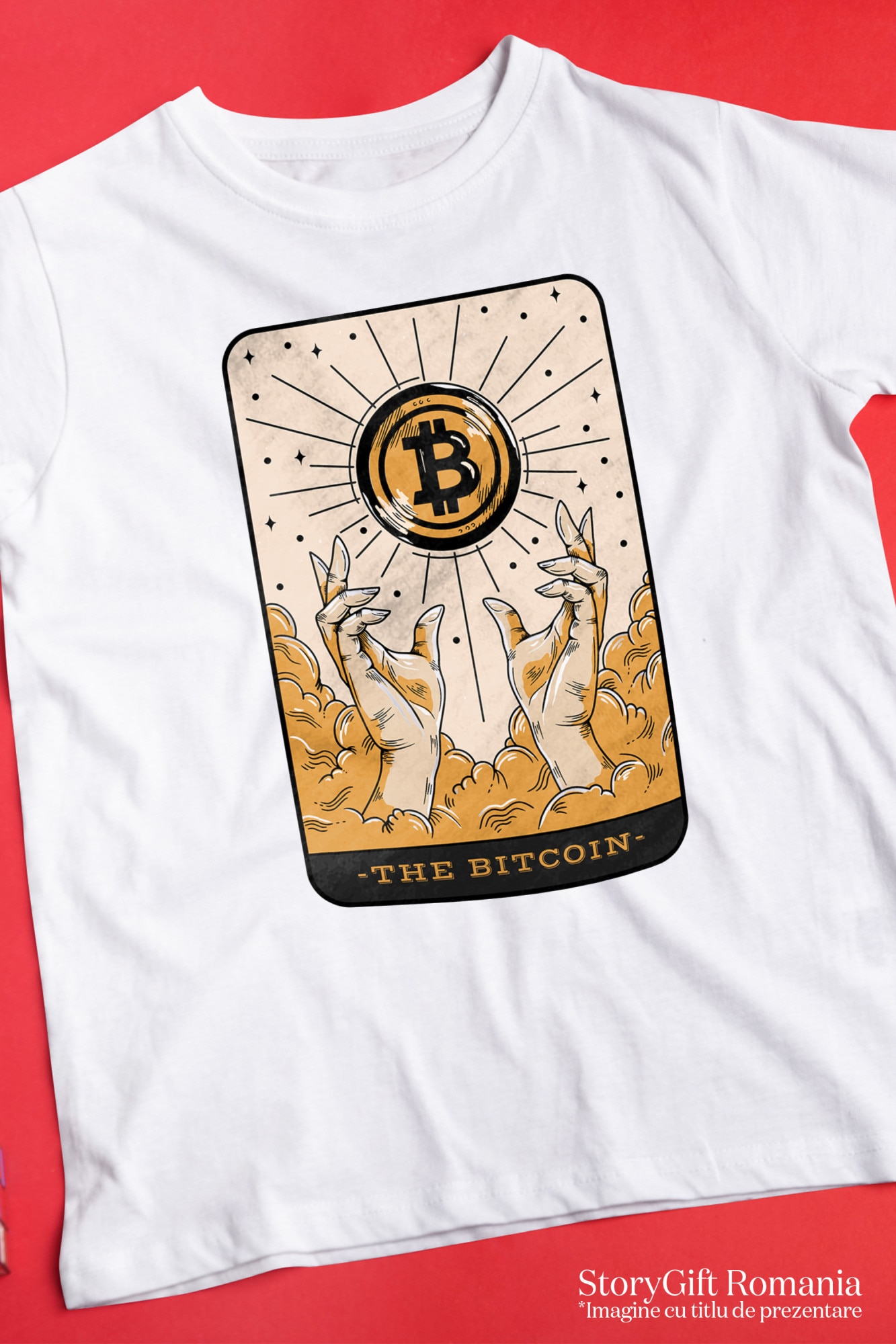 Tricou Barbati Cu Carte Tarot, Bitcoin In Ceruri Maine Spre El, Monede  Virtuale, NFT, Investitii, cu imprimeu pe Fata, 100% Bumbac, Alb, L -  eMAG.ro