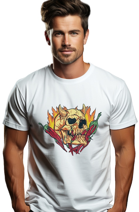 Персонализирана мъжка тениска Red Hot Chilli Peppers, Бял