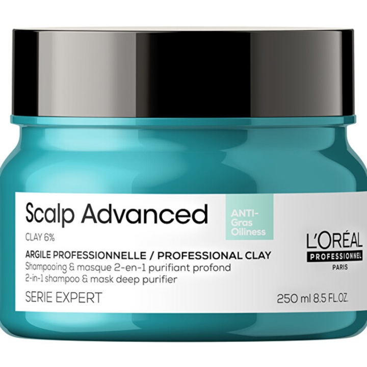 Tratament si masca de par L'Oreal Professionnel Scalp Advanced Anti-Oiliness, pentru scalp gras