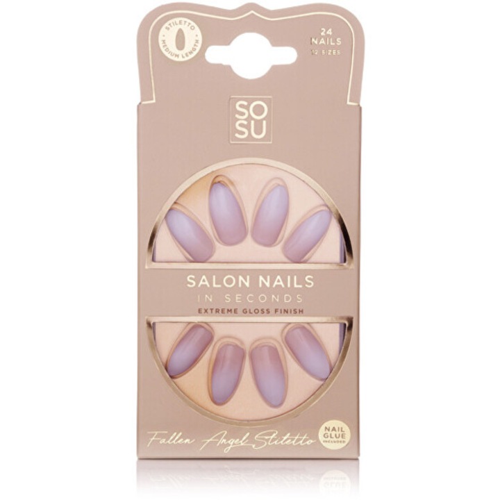 Set 24 unghii false, Sosu Fallen Angel, multicolor