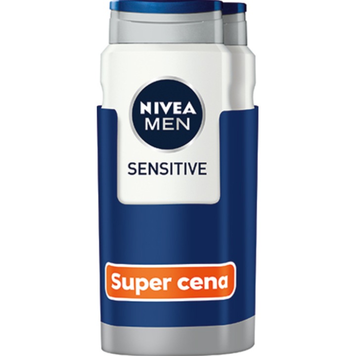 Nivea Sensitive férfi tusfürdő készlet, 2 db-os, 500 ml