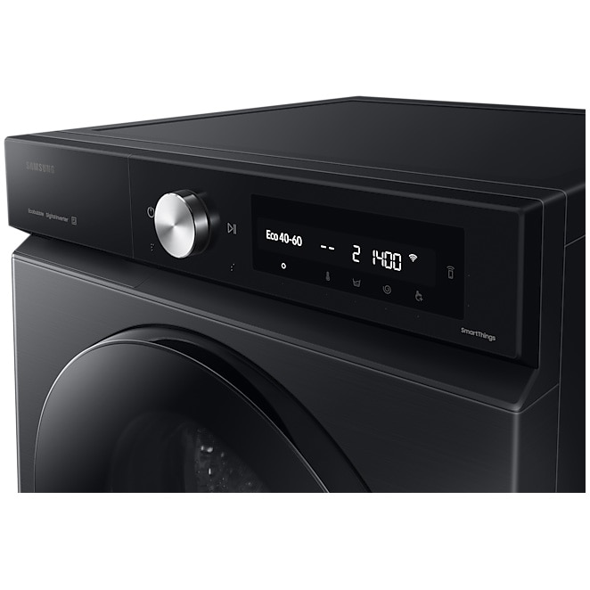 Masina de spalat rufe Samsung Bespoke AI WW90DB7U94GBU4, 9 kg, 1400 rpm, Clasa A, AI Wash Auto Dosing, AI Ecobubble, Super Speed 39 min, AI Energy, Wifi, negru