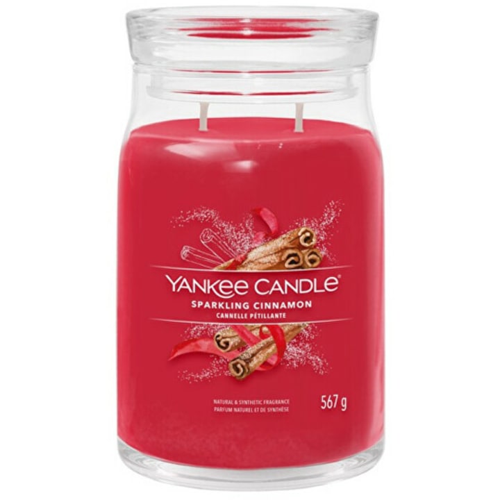 Lumanare parfumata YANKEE CANDLE, Sparkling Cinnamon, aroma scortisoara