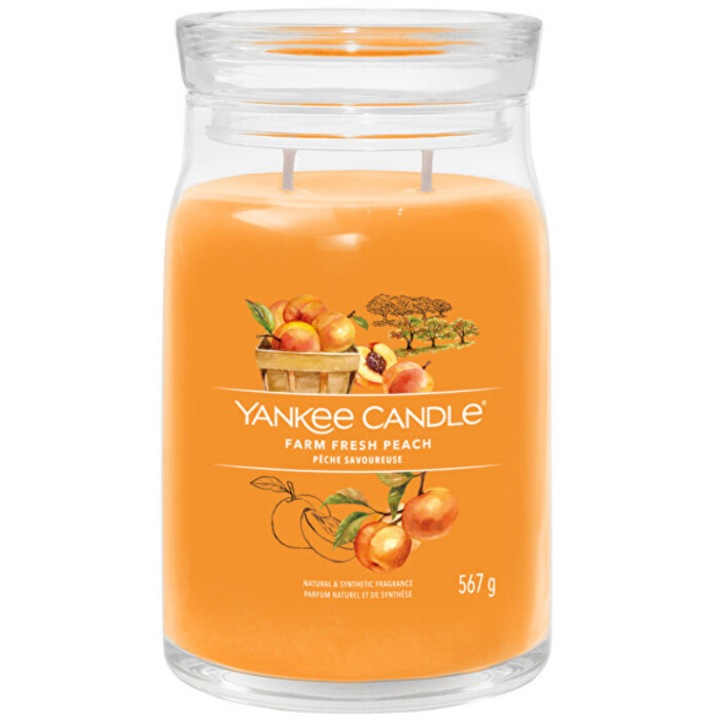 Yankee Candle Fresh Farm Peach közepes gyertya 40783