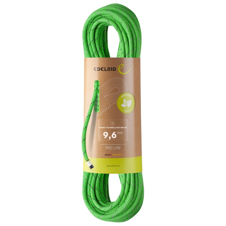 Coarda pentru alpinism, Edelrid, Poliamida, 9.6 mm, 60 m, Verde