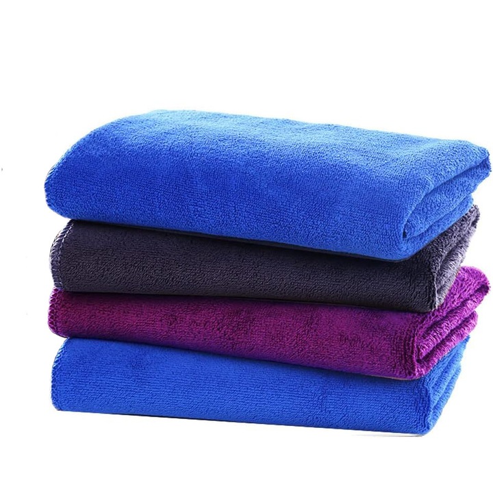 Комплект 4 кърпи, S SYMEFER, микрофибър, 35x75см, многоцветни