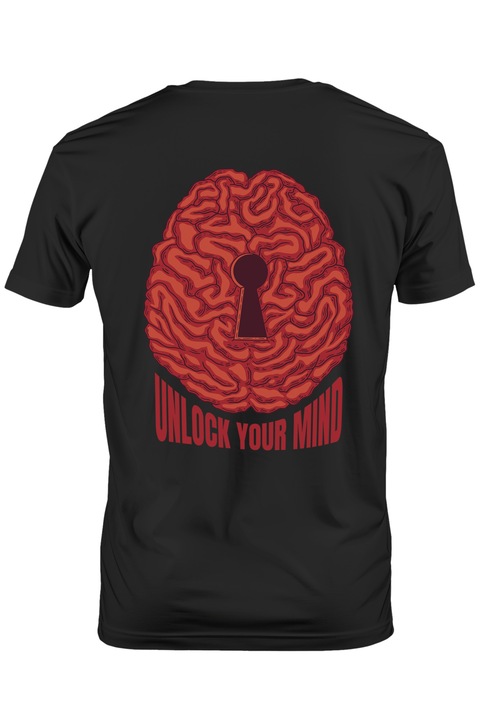 Мъжка тениска, Unlock Your Mind, Тъмно черно