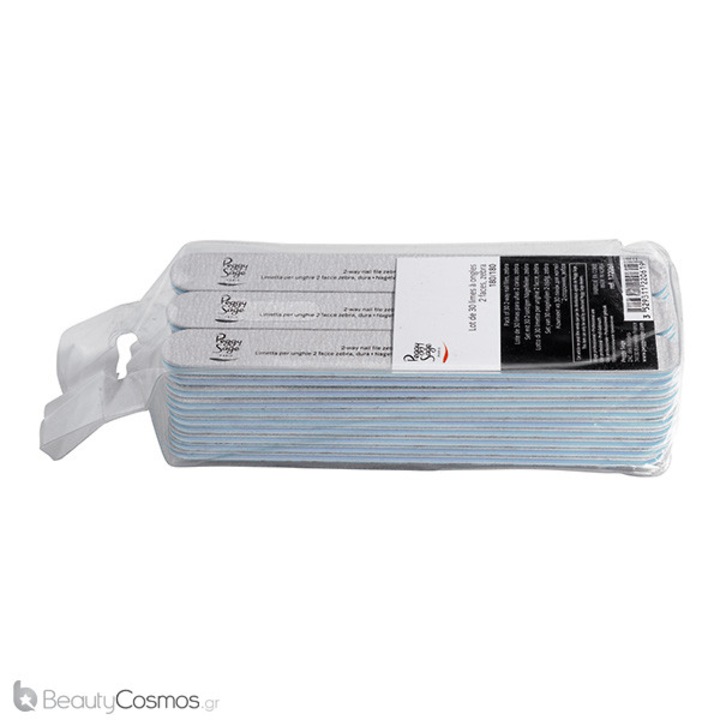 Set 30 pile cosmetice Peggy Sage, zebra, 180/180 grit