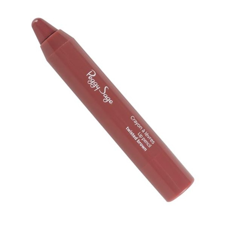 Creion de buze Peggy Sage, aplicare usoara, efect de sticla, maro, 2g