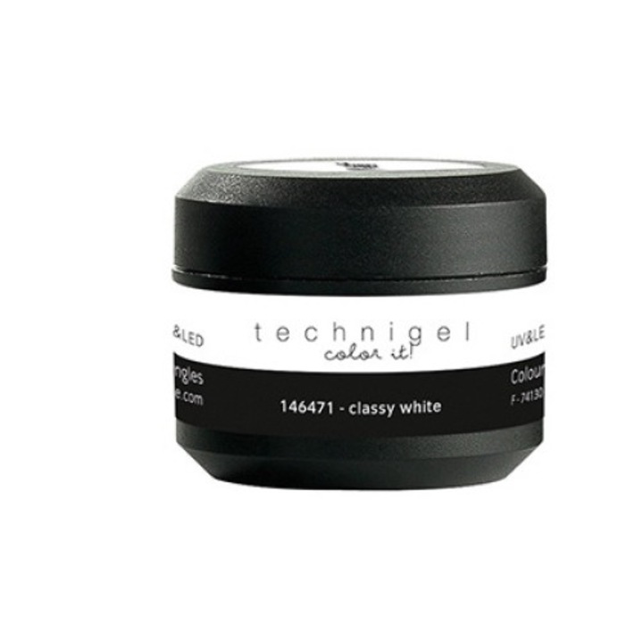 Gel colorat UV & LED Peggy Sage, alb clasic, 5g