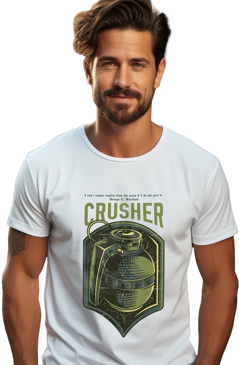 Мъжка тениска, Crusher, Бял