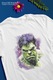 Férfi póló portréval, Hulk, Illusztráció, Bruce Banner, Marvel, Elöl nyomtatás, 100% pamut, Fehér, XL