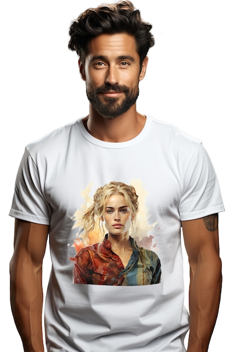 Мъжка тениска Cersei Lannister, Игра на тронове, измислен герой, фентъзи, телевизионен сериал,, Бял