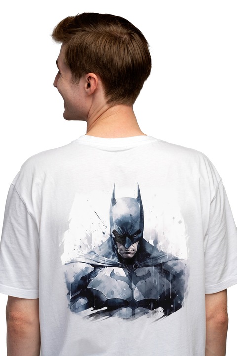 Мъжка тениска Batman DC Superhero Character, 100% памук Бяла M