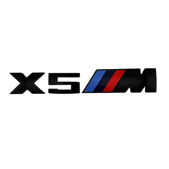 Emblema spate portbagaj BMW X5 M, negru lucios