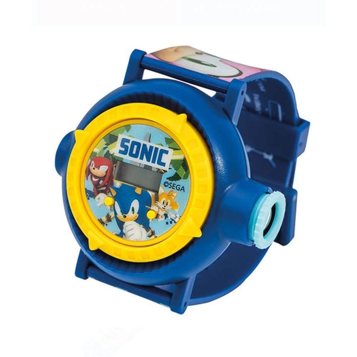 Ceas cu proiector Sonic pentru copii