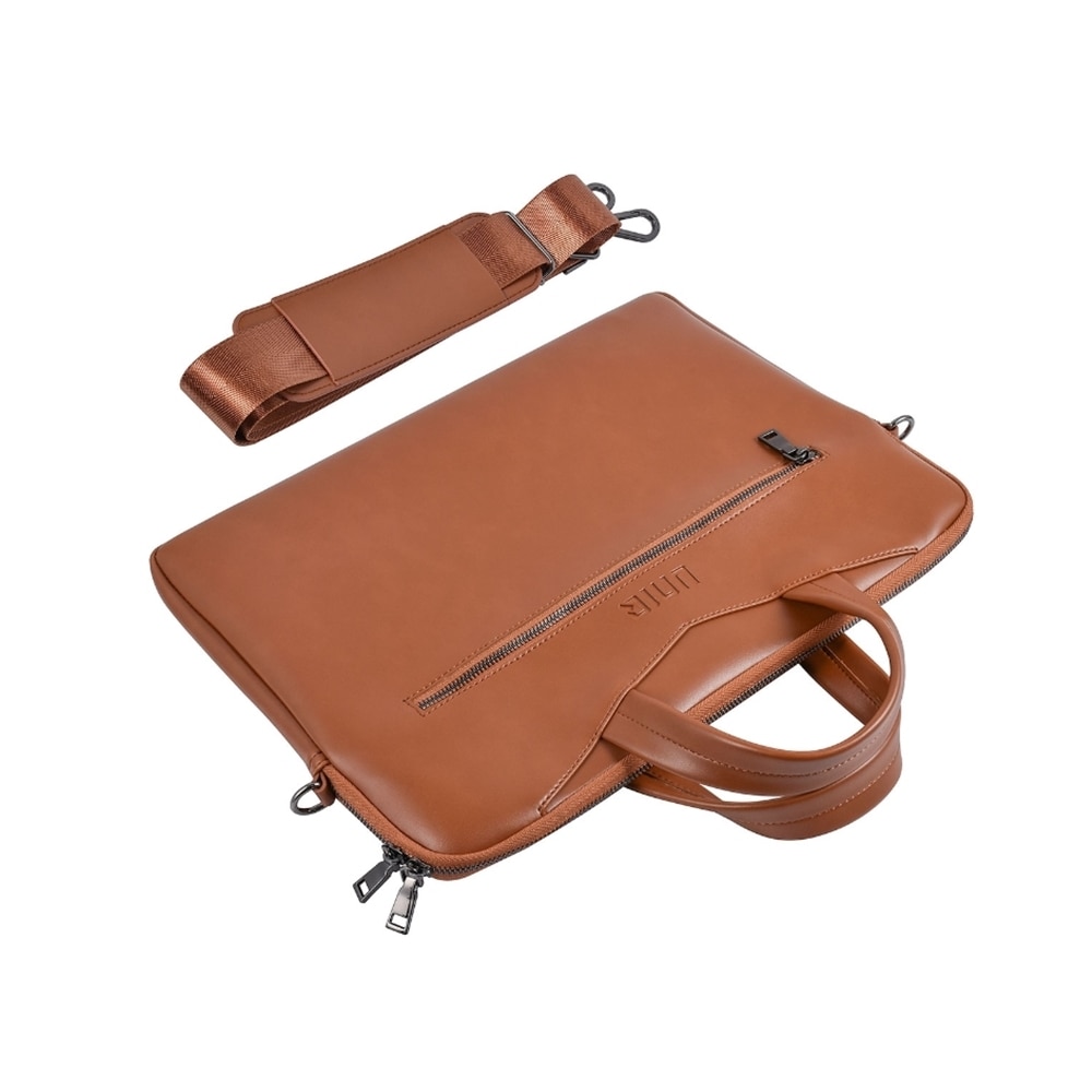 Geanta laptop, Uniq, Piele Maro 15" 6"