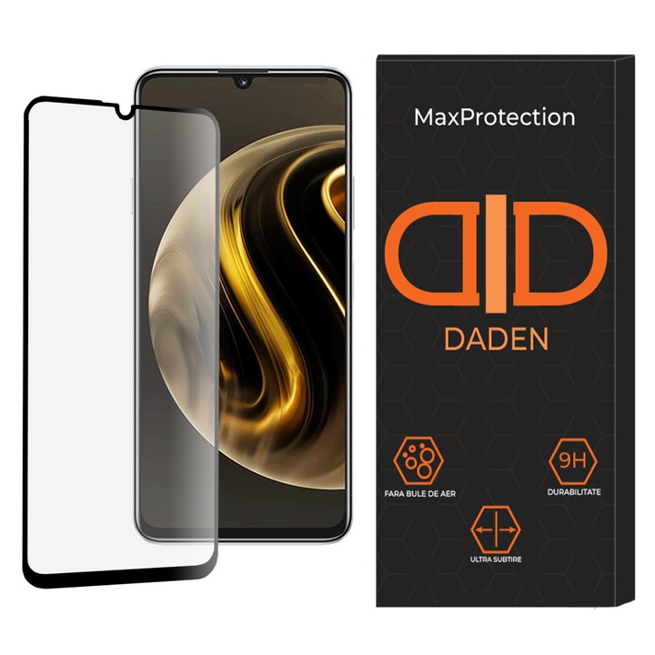 Üvegfólia Huawei nova Y72 Daden MaxProtection készülékhez, teljes burkolat, professzionális védelem, ultra ellenálló, prémium minőség