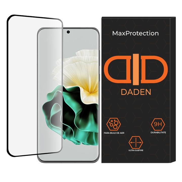 Folie Sticla pentru Huawei P60 Daden MaxProtection, Full Cover, Protectie Profesionala, Ultra Rezistenta, Calitate Premium