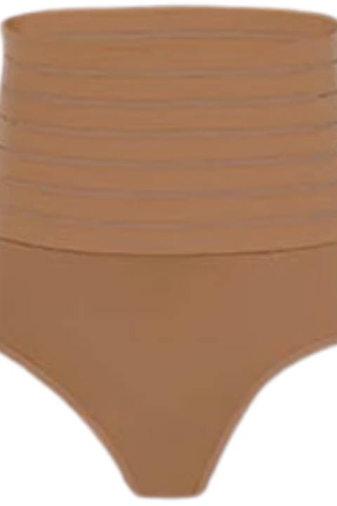 Оформящи прашки след раждане 2 в 1 с висока талия Brown Rose Girl, 2XL