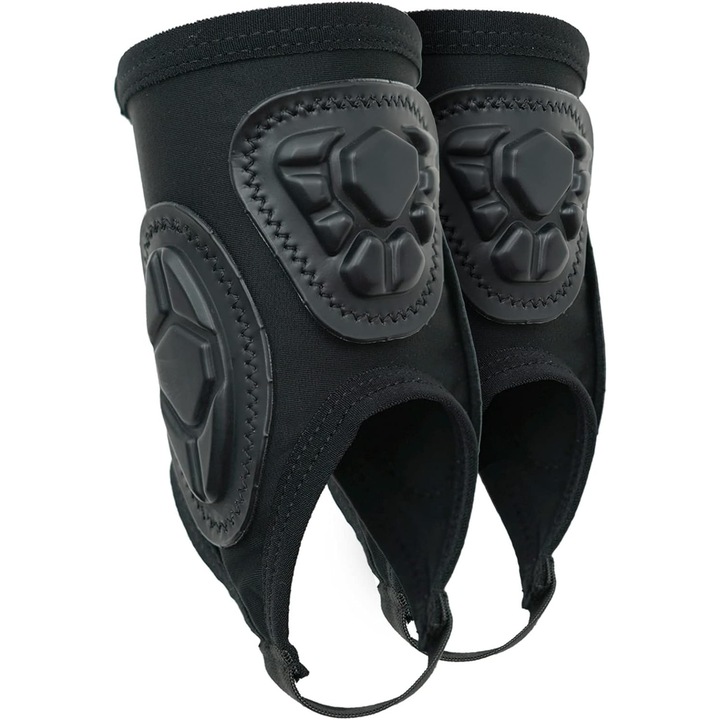 Set 2 Glezniere, WECDOIT, Bandaj Elastic pentru Protectie Glezna, perfect pentru Sport/ Fotbal/ Baschet/ Biciclete de Munte, marimea L, Negru