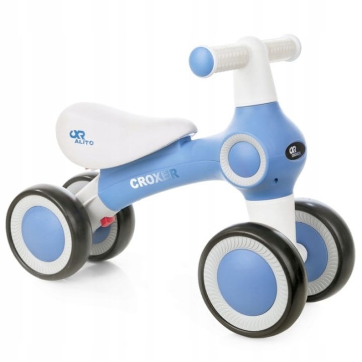 Pedál nélküli kerékpár Balance Bike Croxer Alito, fekete/kék, gyerek